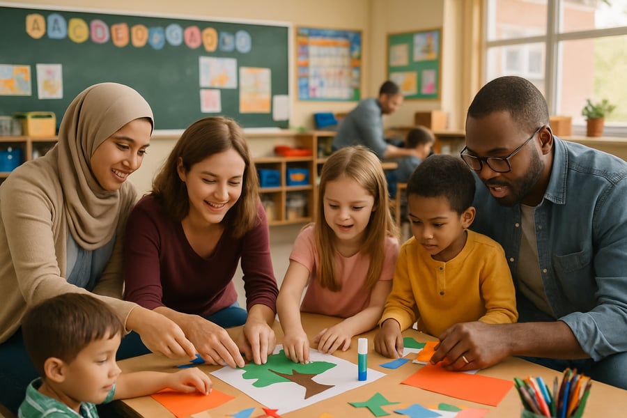 Eltern und Kinder engagieren sich gemeinsam an der Grundschule Eltern und Kinder engagieren sich gemeinsam an der Grundschule